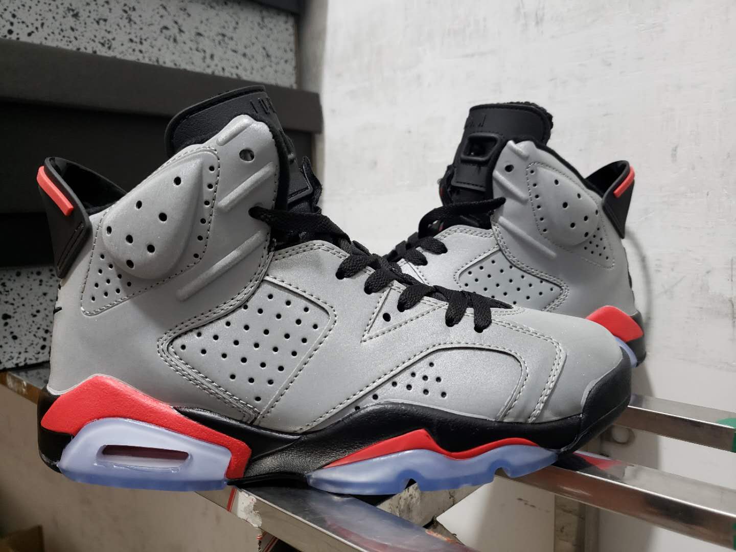 2019 Air Jordan 6 Retro Reflective Grey - Click Image to Close